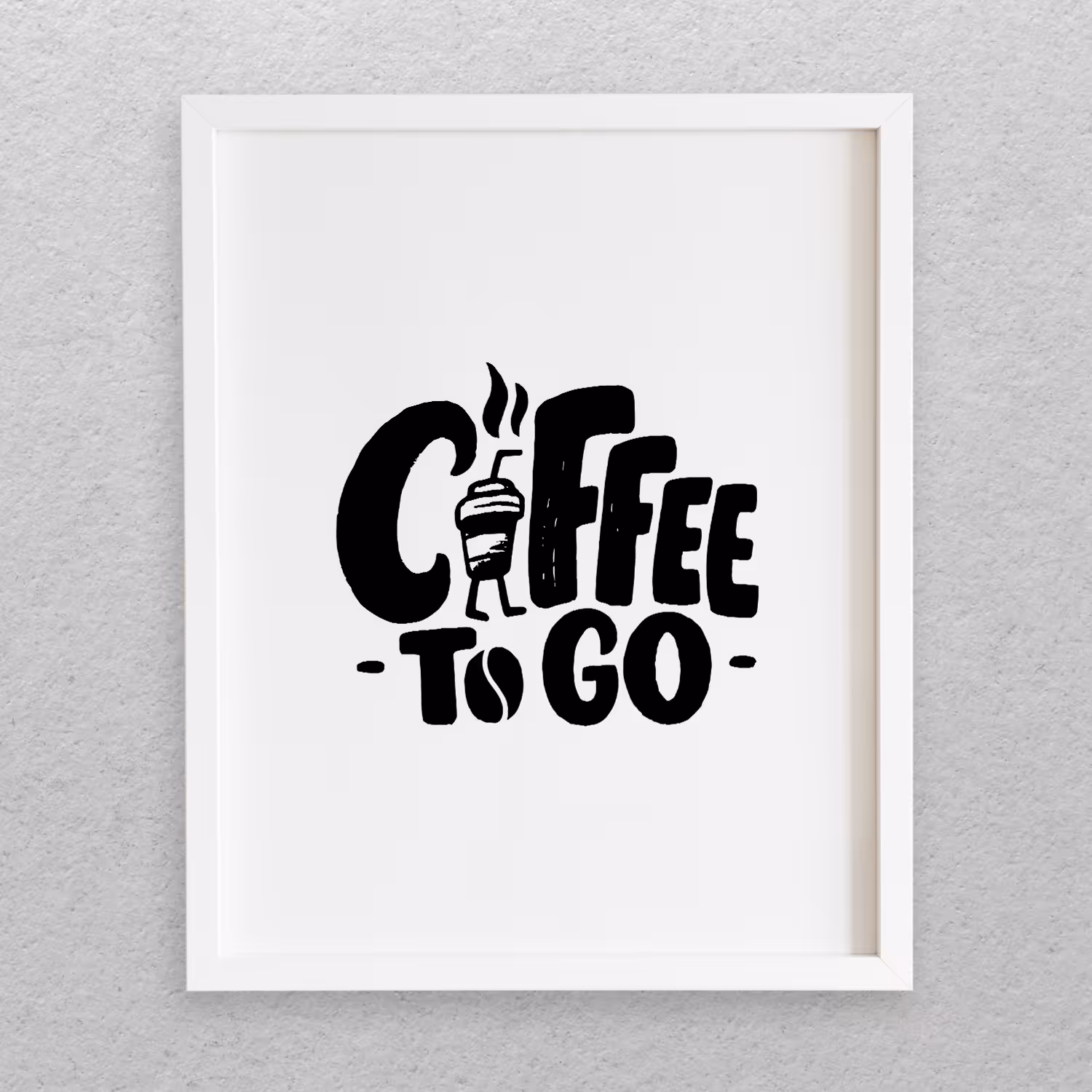 تابلو مدل نوشته انگلیسی طرح COFFEE کد 726