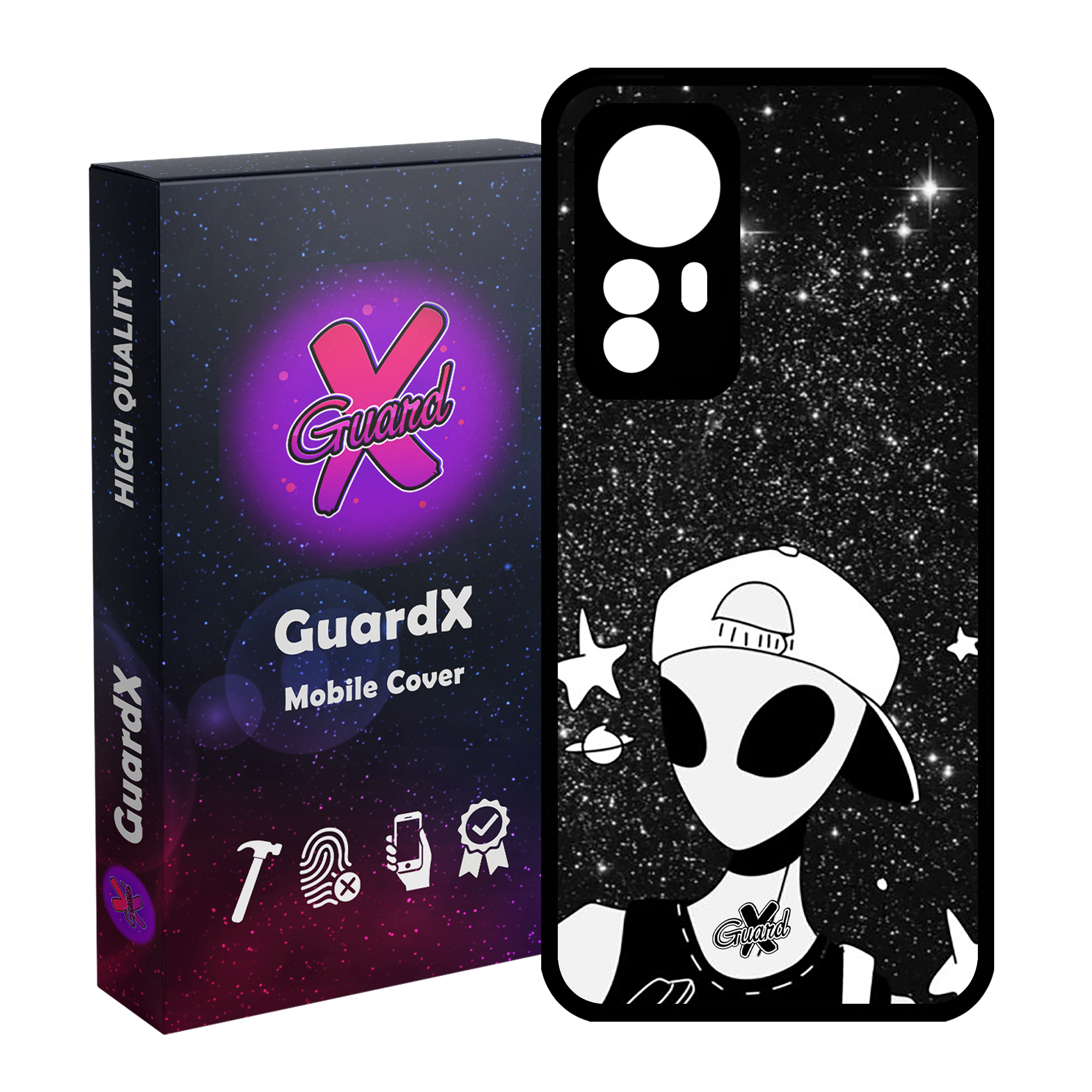 کاور گارد ایکس طرح Alien مدل Glass10307 مناسب برای گوشی موبایل شیائومی Mi 12/Mi 12X/Mi 12S