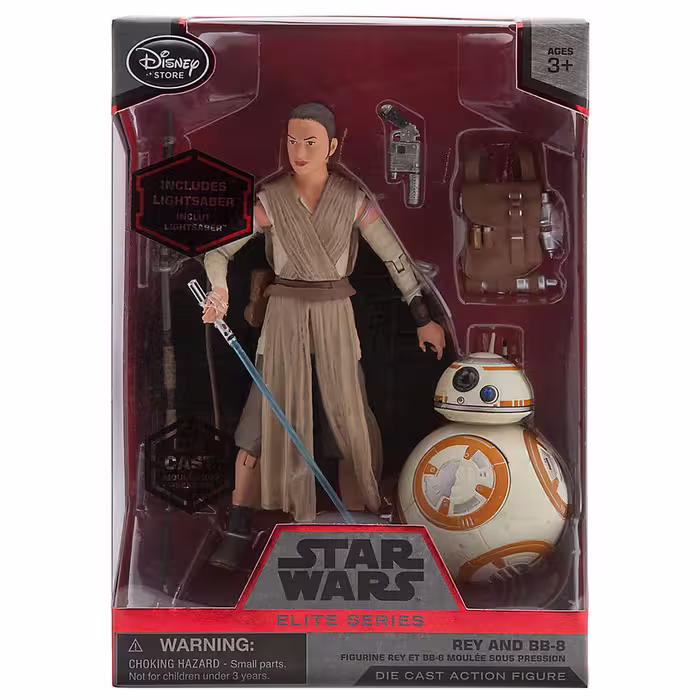 فیگور دیزنی استور Disney Store مدل استار وارز (جنگ ستارگان) Star Wars طرح ری اسکای‌ واکر و بی بی8 Rey And BB-8