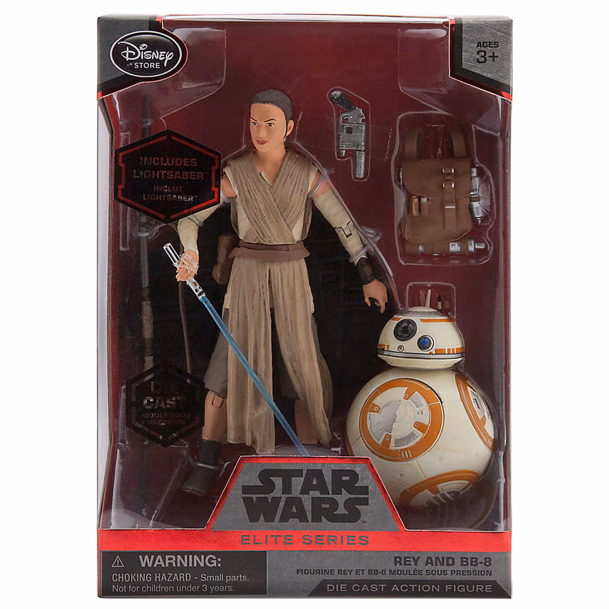 فیگور دیزنی استور Disney Store مدل استار وارز (جنگ ستارگان) Star Wars طرح ری اسکای‌ واکر و بی بی8 Rey And BB-8