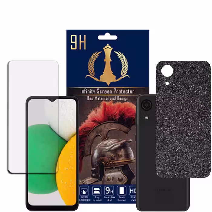 برچسب پوششی اینفینیتی مدل PRO MAX مناسب برای گوشی موبایل سامسونگ GALAXY A03 CORE به همراه محافظ صفحه نمایش