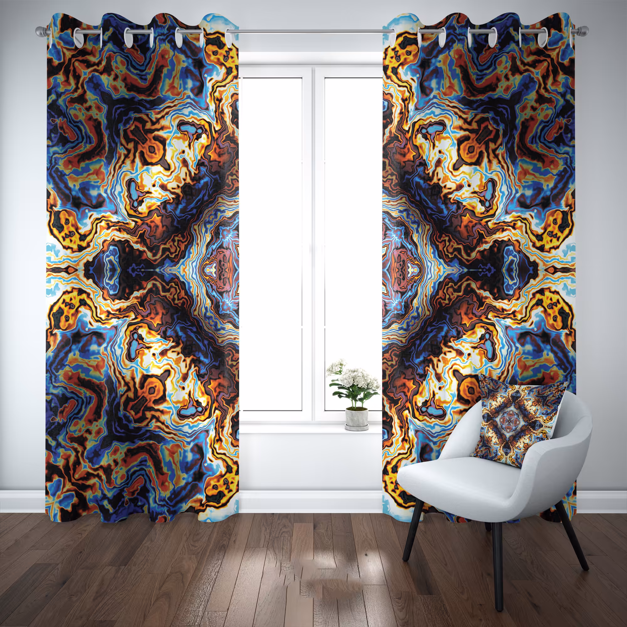 پرده مدل b2037 سایز 140×280 سانتی متر