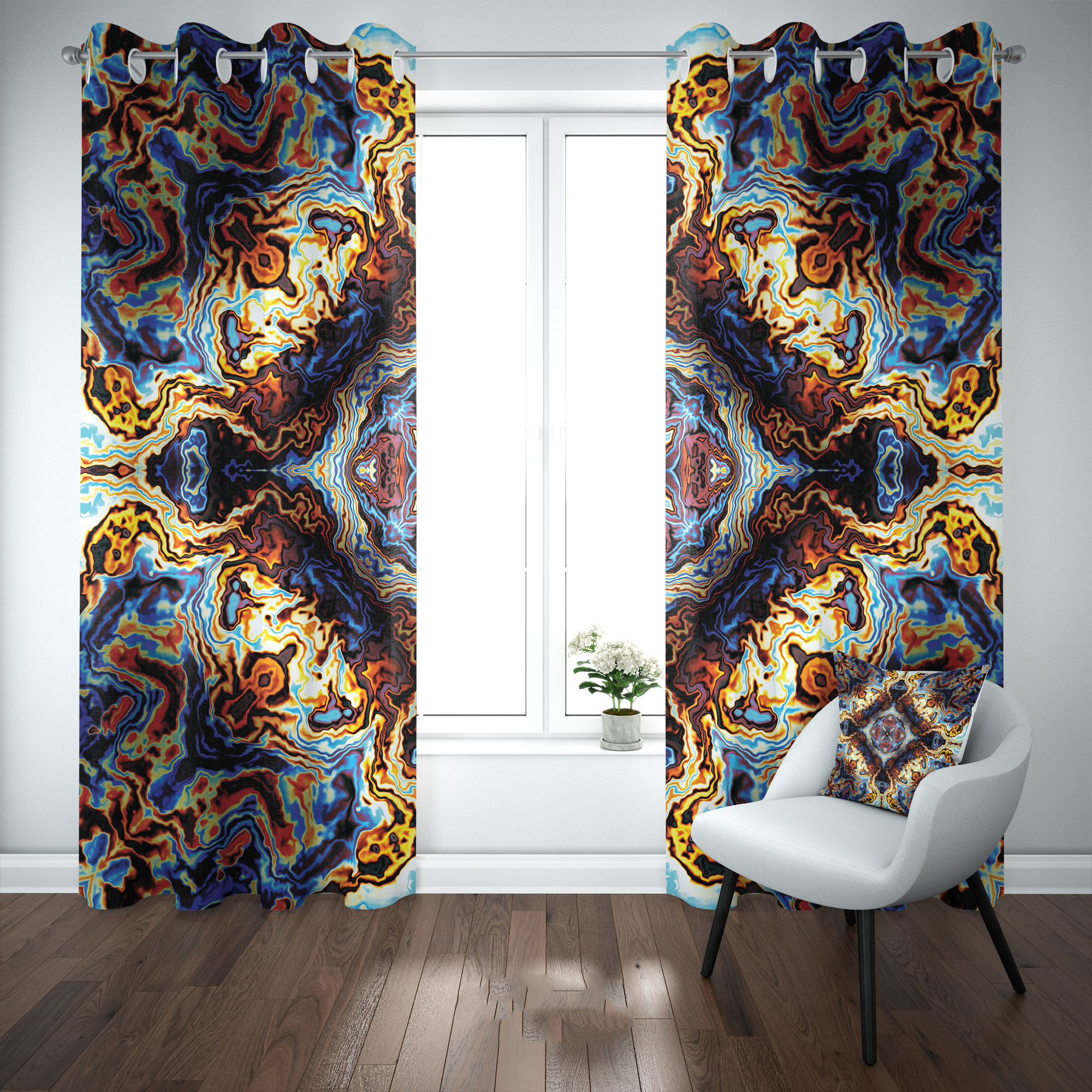 پرده مدل b2037 سایز 140×280 سانتی متر