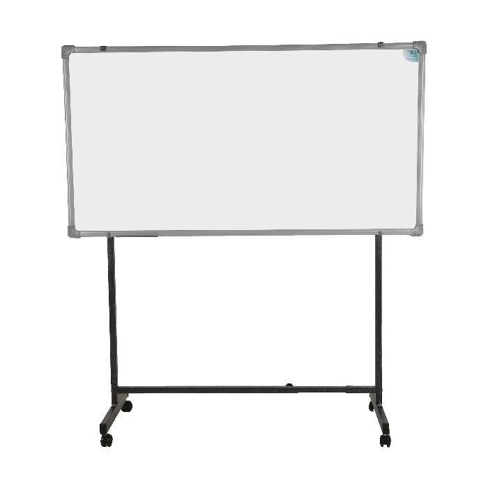 تخته وایت برد آسابرد مدل آلفا سایز 120 × 90 سانتی‌ متر به همراه پایه نگهدارنده