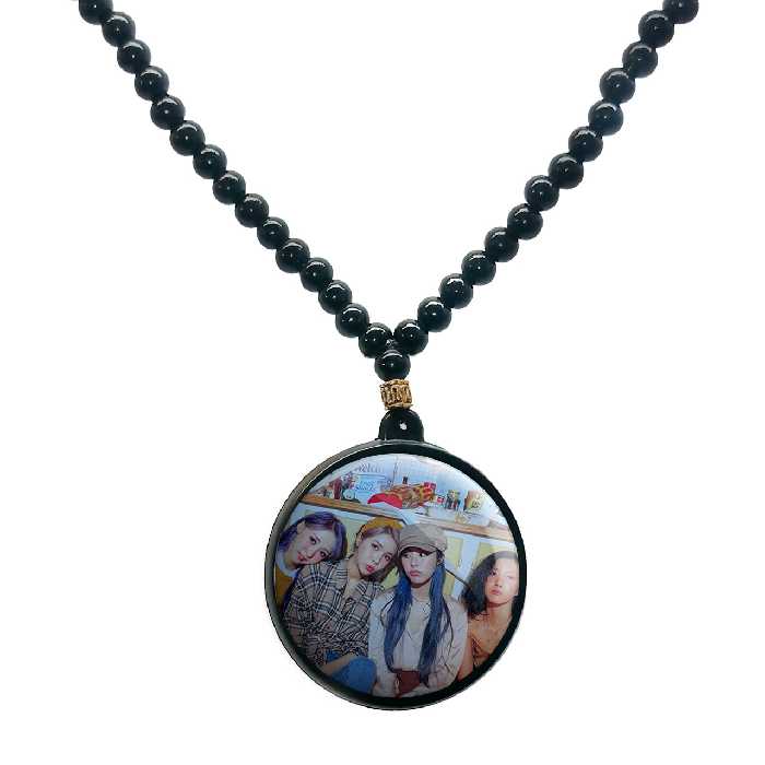 گردنبند پرمانه طرح mamamoo کد pmd.13371 مدل دو طرفه