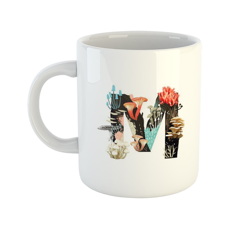 ماگ طرح الفبای انگلیسی مدل M