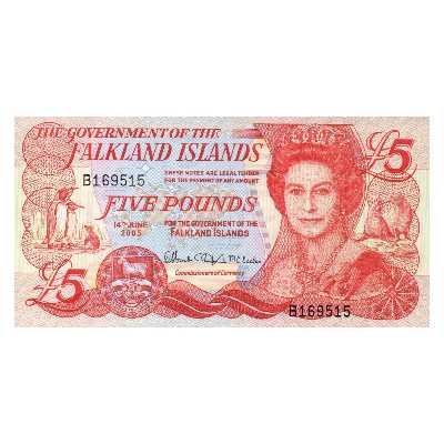 اسکناس تزئینی طرح جزیره فالکلند مدل 5 پوند