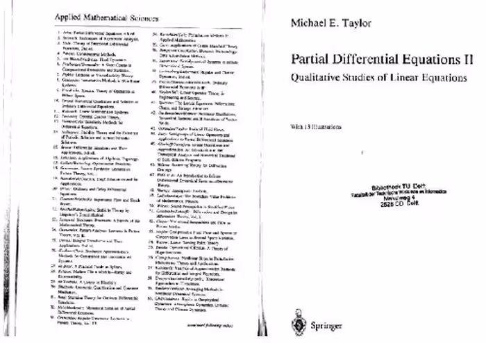 خرید و دانلود نسخه کامل کتاب Partial Differential Equations. Qualitative studies of linear equations