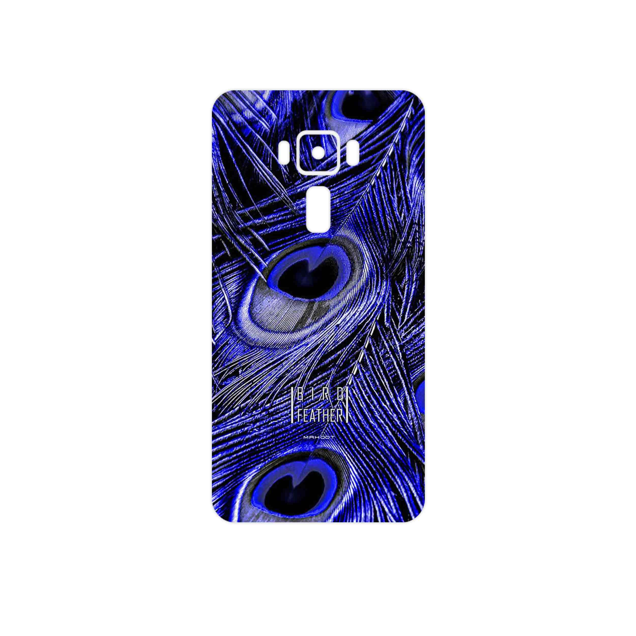 برچسب پوششی ماهوت مدل Purple Feather مناسب برای گوشی موبایل ایسوس Zenfone 3 Laser ZC551KL