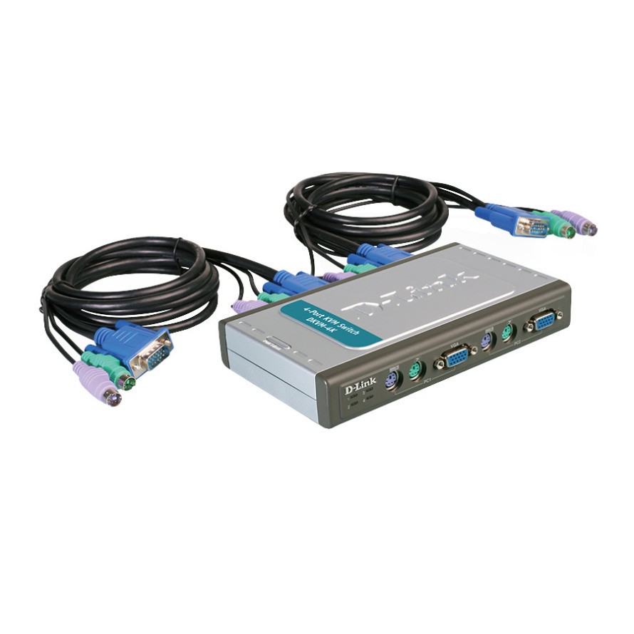 سوئیچ کی وی ام 4 پورت دی لینک DKVM-4K