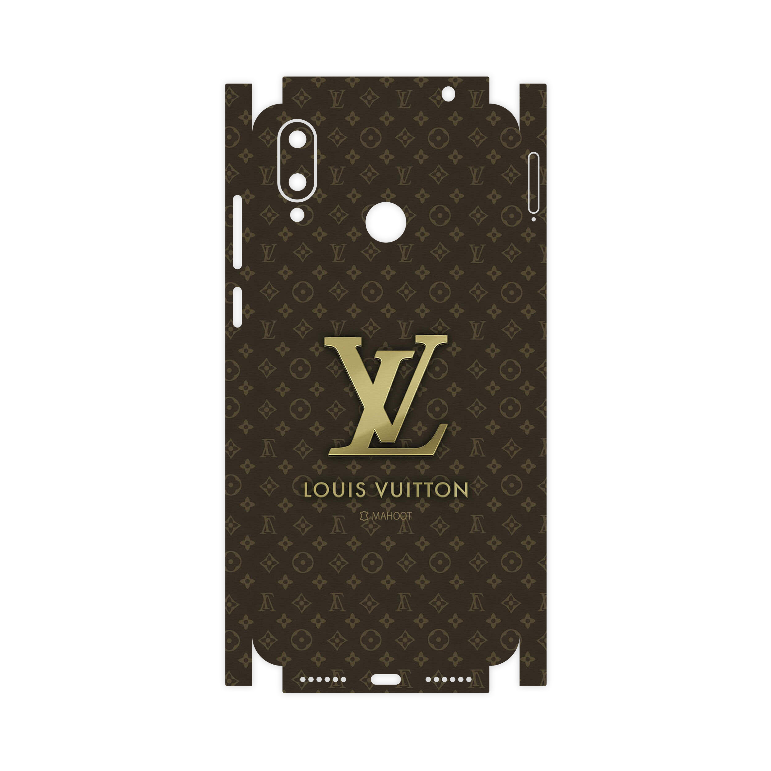برچسب پوششی ماهوت مدل LOUIS-VUITTON-Logo-FullSkin مناسب برای گوشی موبایل جی پلاس Q10