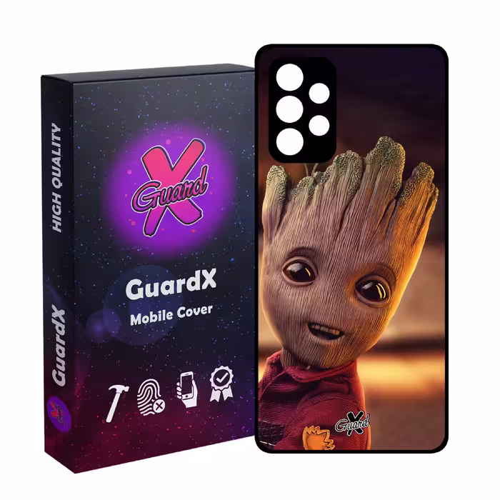 کاور گارد ایکس طرح Groot مدل Glass10479 مناسب برای گوشی موبایل سامسونگ Galaxy A52/A52S