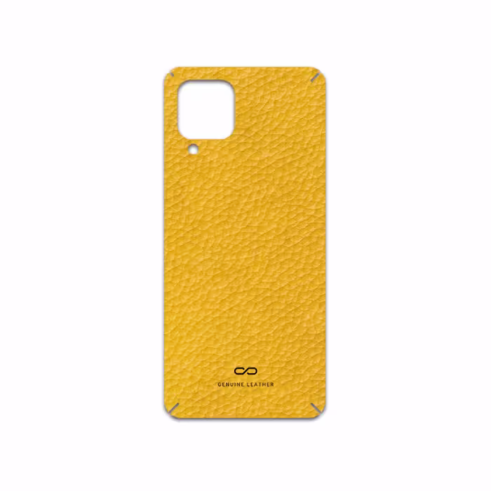 برچسب پوششی ماهوت مدل Mustard-Leather مناسب برای گوشی موبایل سامسونگ Galaxy M32