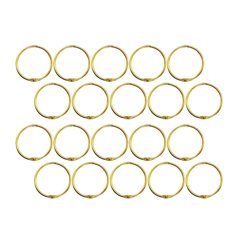 حلقه کلاسور مدل قفل دار کد gold30 بسته 20 عددی