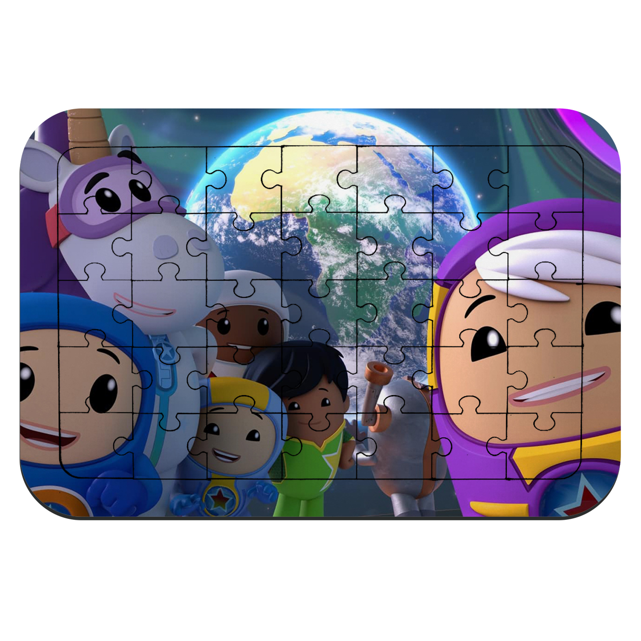 	 پازل 35 تکه طرح انیمیشن جت سواران مدل NI2136 