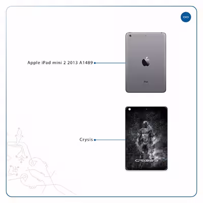 برچسب پوششی ماهوت مدل Crysis مناسب برای تبلت اپل iPad mini 2 2013 A1489