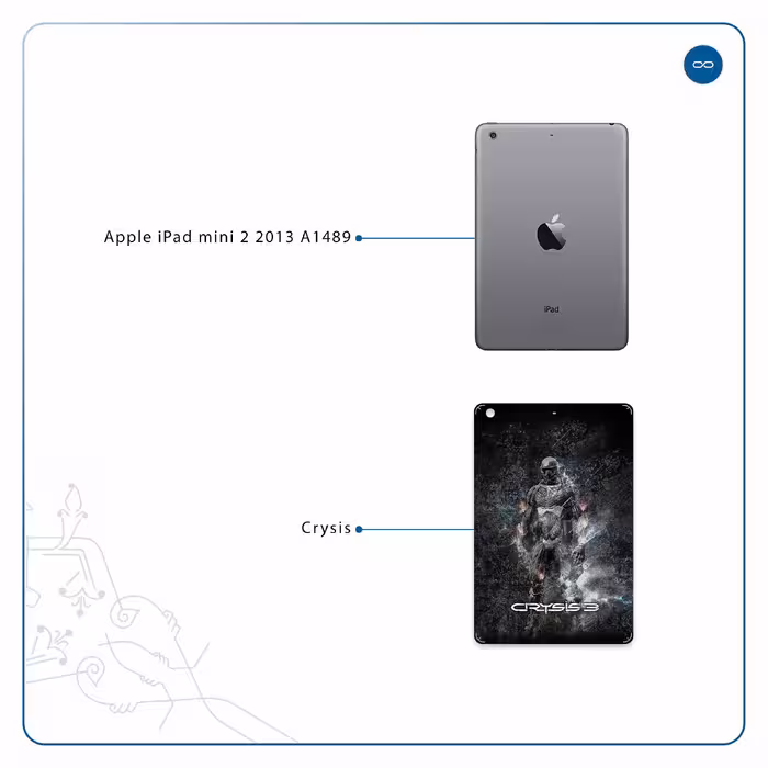 برچسب پوششی ماهوت مدل Crysis مناسب برای تبلت اپل iPad mini 2 2013 A1489