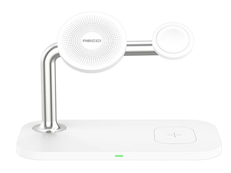 شارژر بی سیم رومیزی 15 وات رسی Recci 3 in 1 Magnetic Wireless Charger RCW-20
