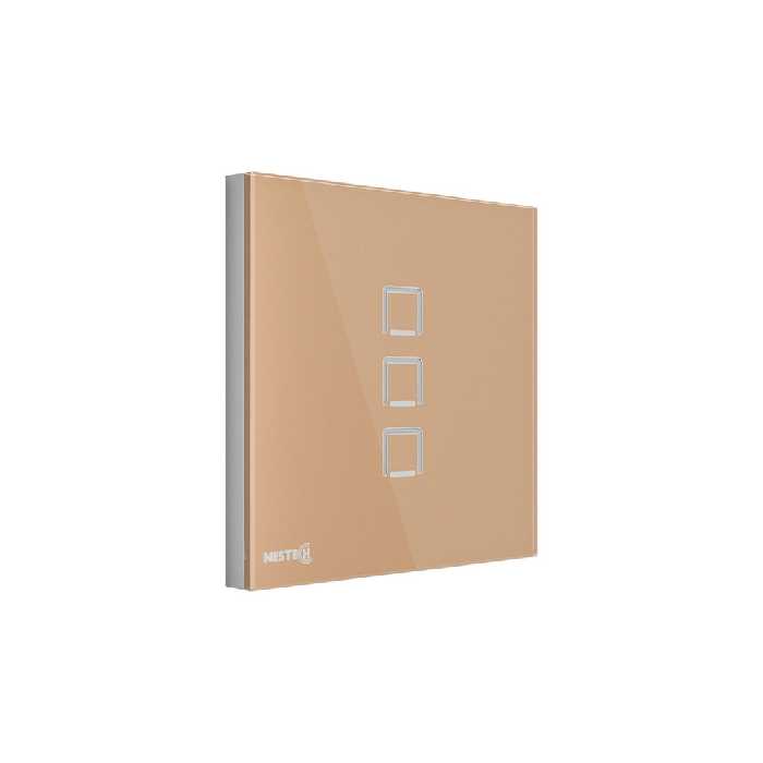 کلید لمسی سه پل هوشمند نستک کد NE4LS01XG3