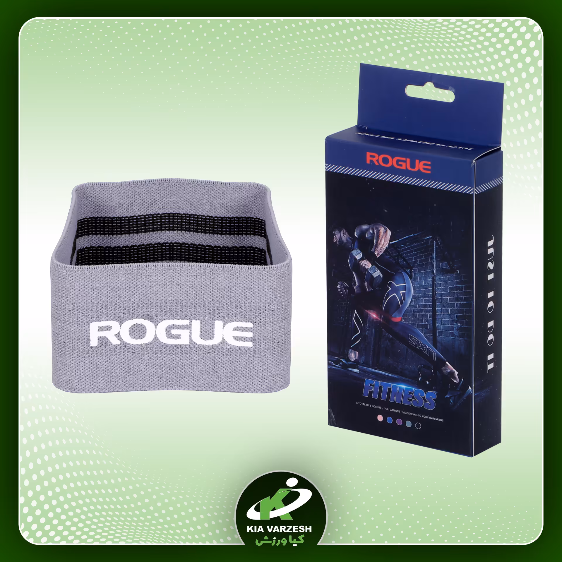 کش مینی لوپ پارچه‌ای روگ ROGUE طوسی رنگ - مشخصات، قیمت و خرید