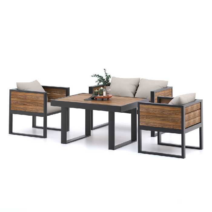 مبلمان فلزی فضای باز مدل مدل سیت 4 نفره