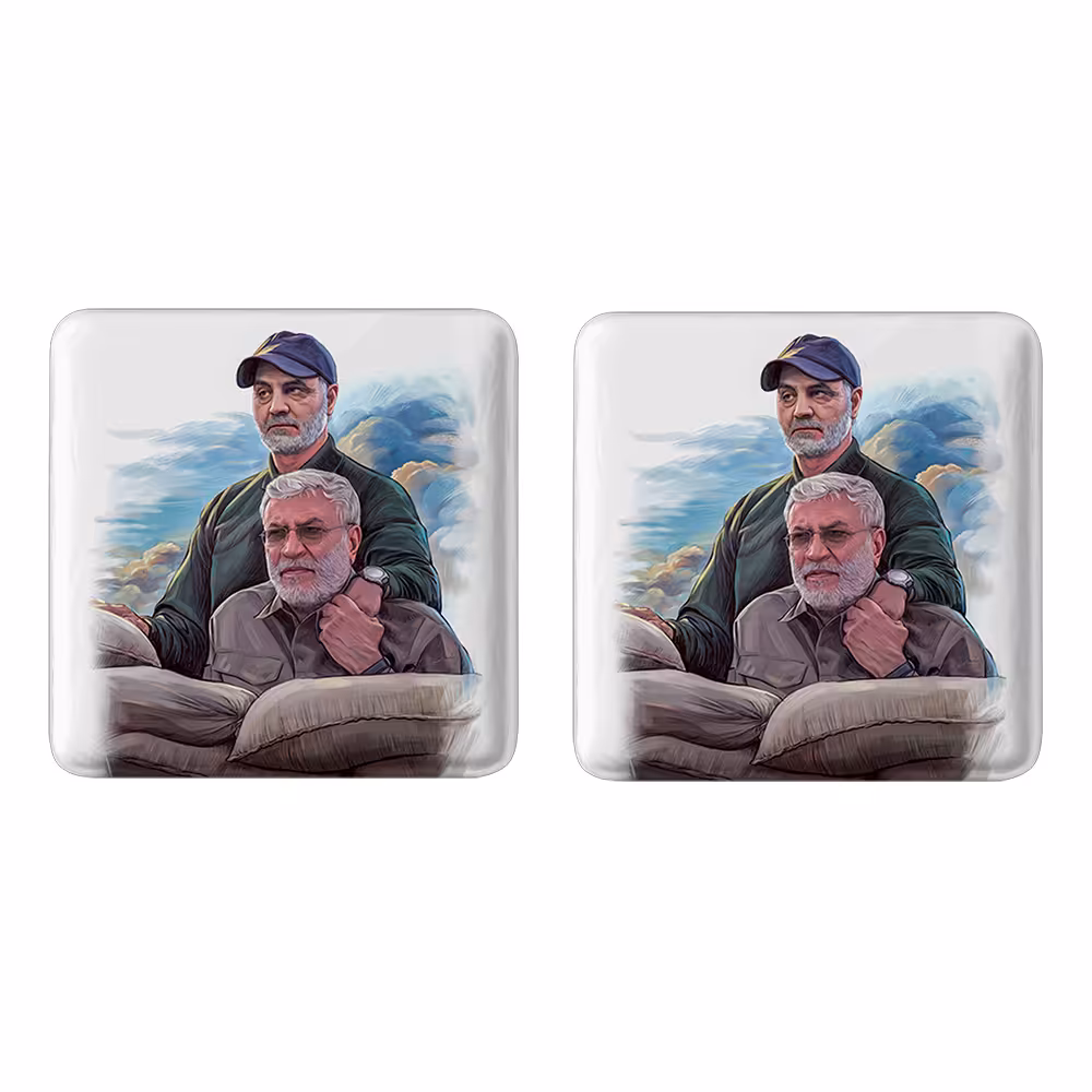 پیکسل خندالو مدل سردار قاسم سلیمانی کد 2614 به همراه مگنت