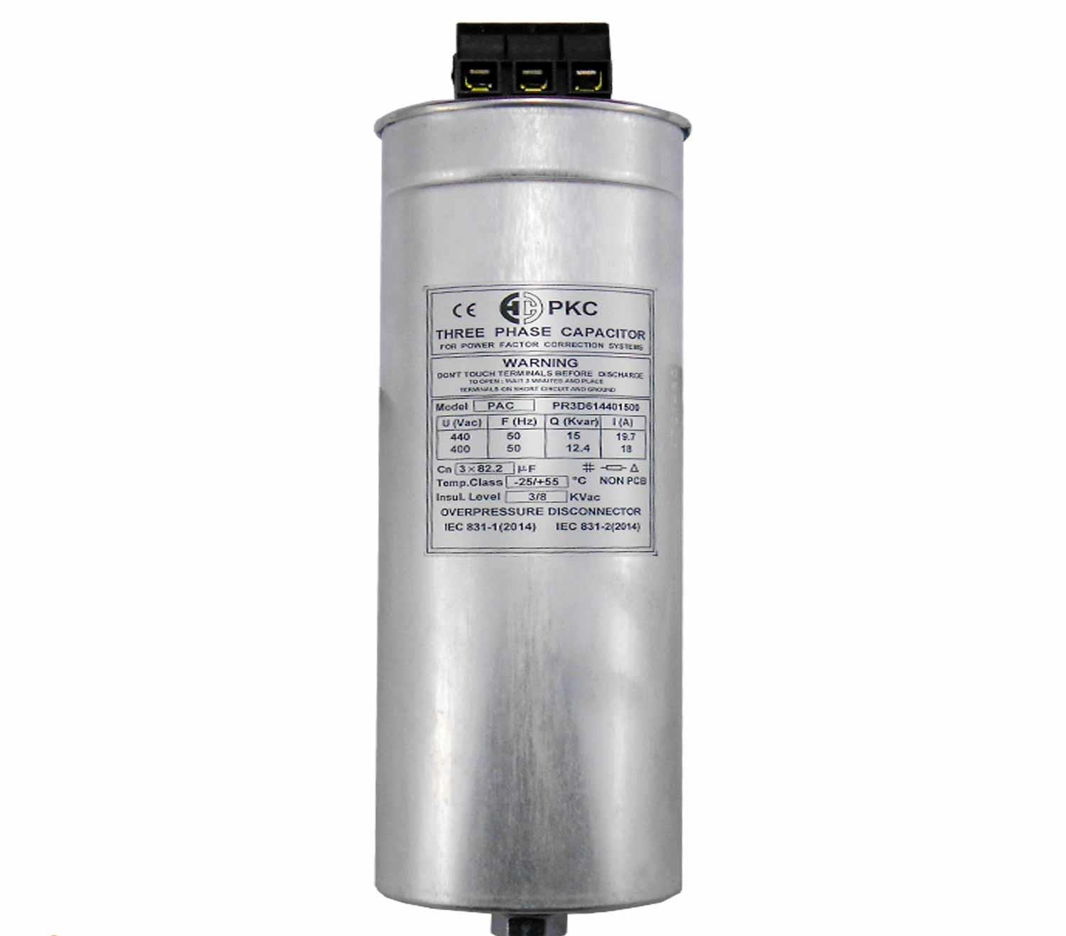 خازن سیلندری رزینی خشک مدل pfca-rmc41-/415v کیلو وار 2/5