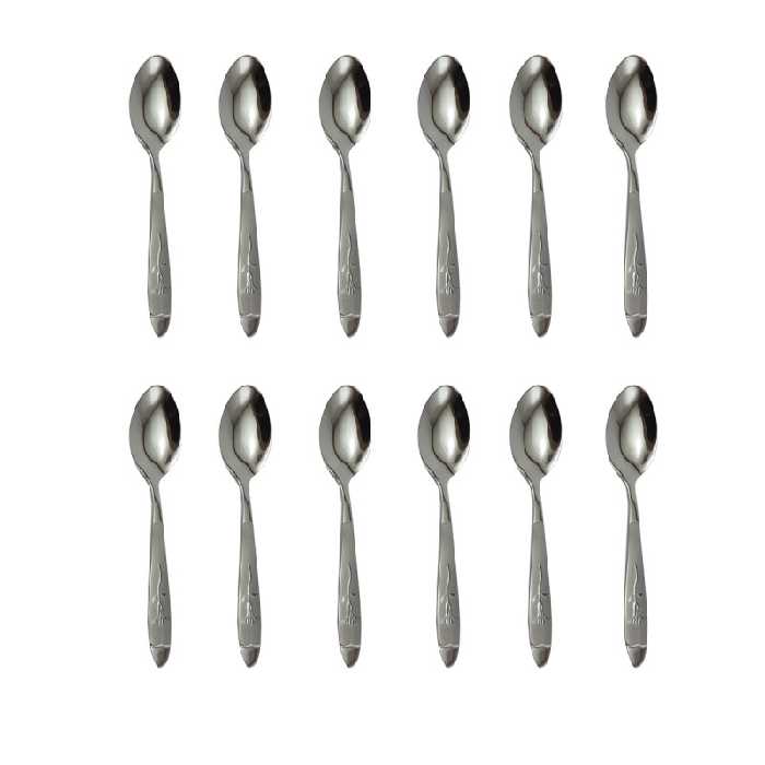 قاشق چایی خوری سوپرلایف مدل میخک بسته 12 عددی
