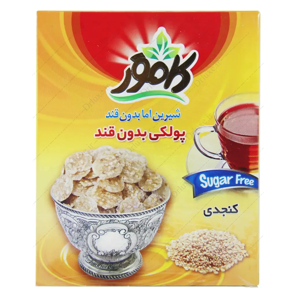 پولکی کنجدی بدون قند کامور
