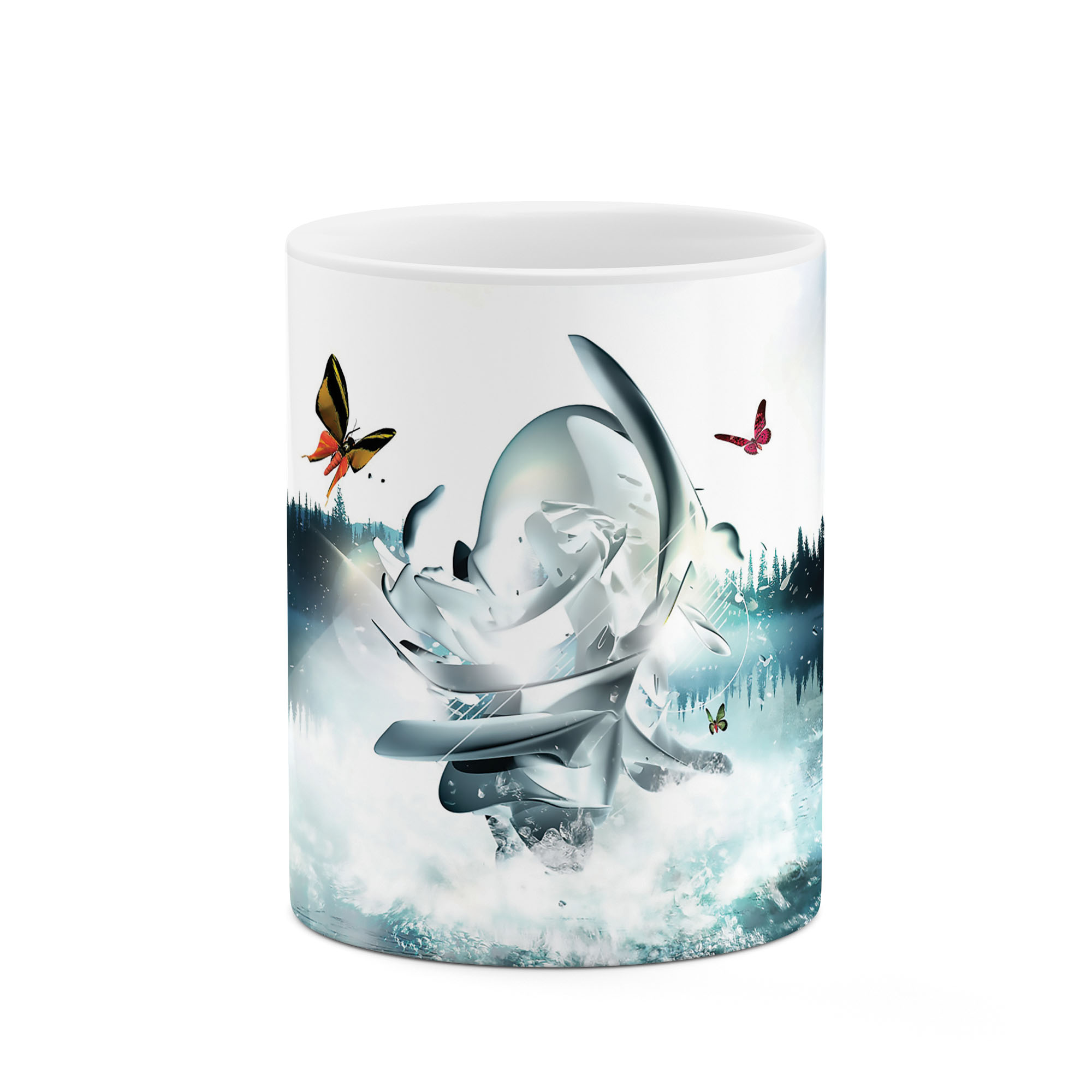 ماگ طرح پروانه مدل mug03359