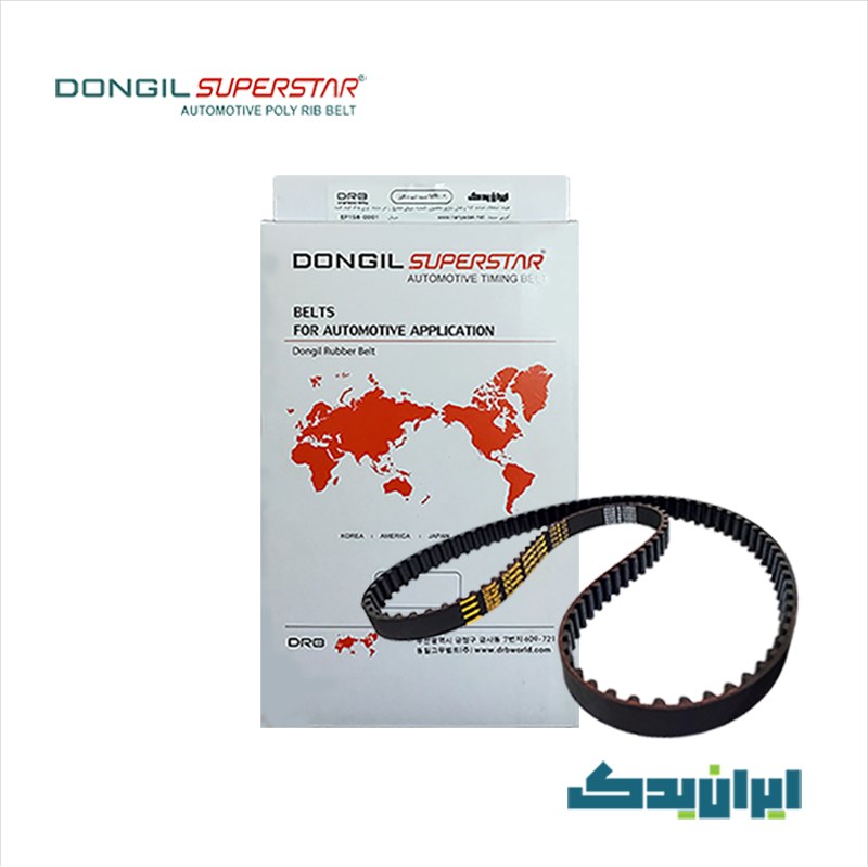 تسمه تایم سمند ef7 دانگیل کره 127 دندانه درجه کیفی HNBR اصلی