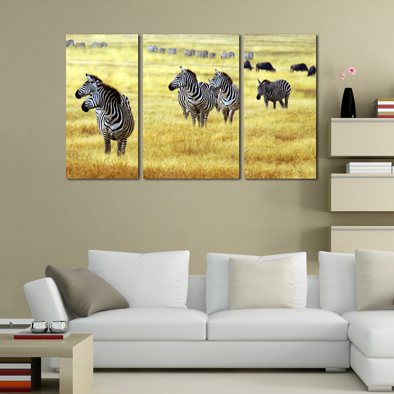 تابلو دیواری 3 تکه نی نی لند کد TA903