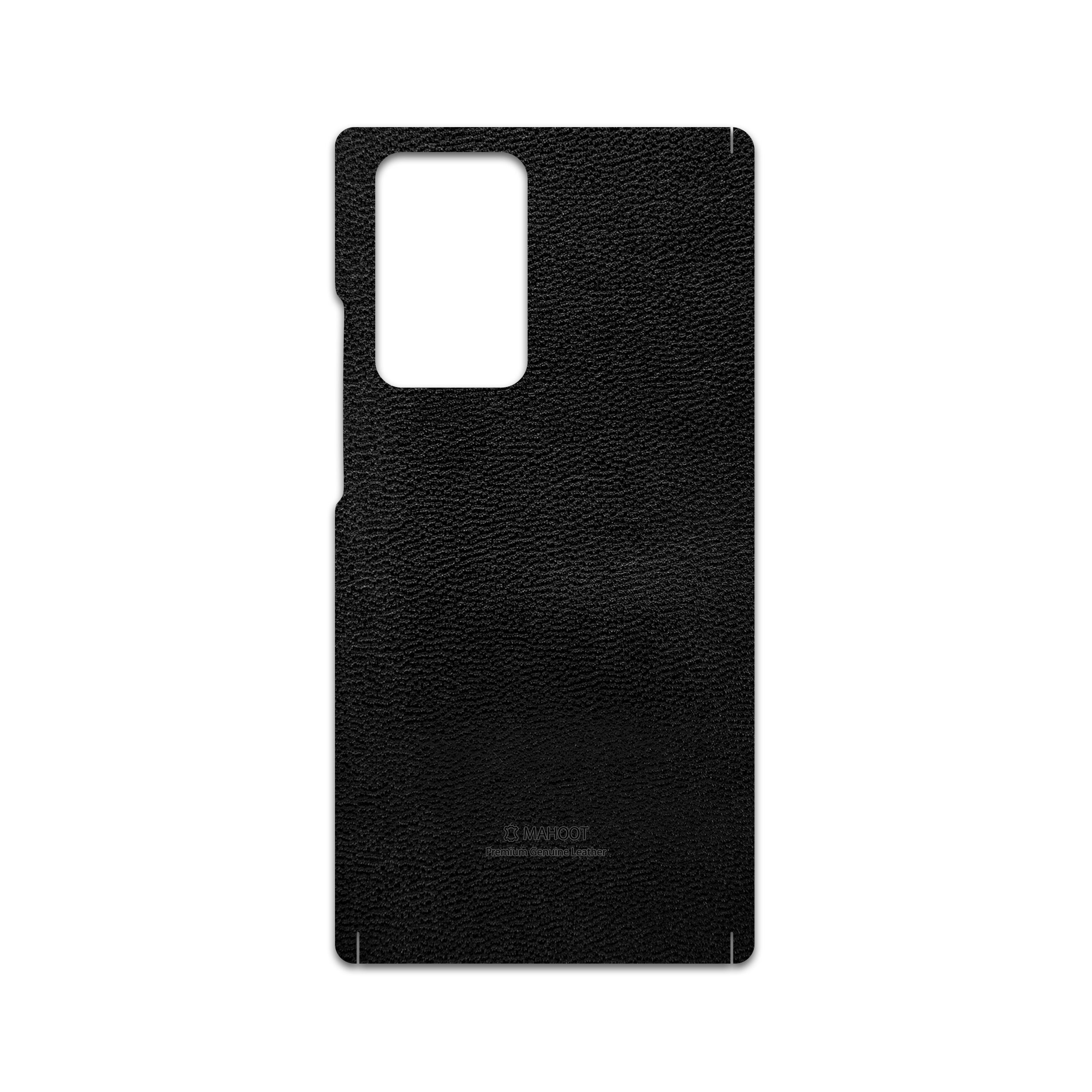 برچسب پوششی ماهوت مدل Black-Leather مناسب برای گوشی موبایل سامسونگ Galaxy Note20 Ultra