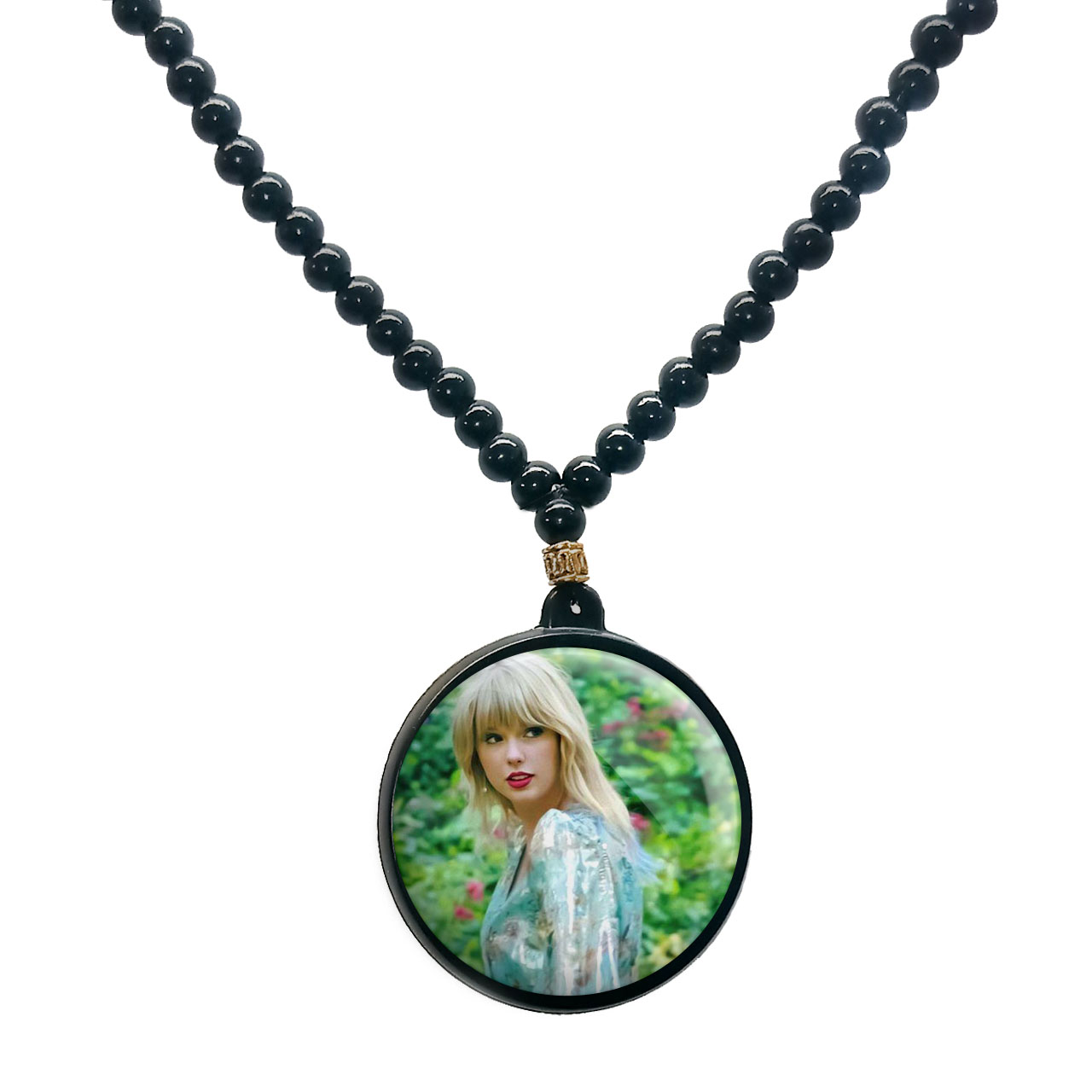 گردنبند پرمانه طرح تیلور سویفت کد pmd.2851 مدل دو طرفه