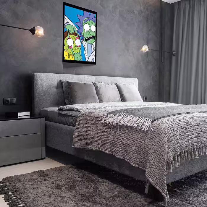 تابلو مدل Rick &amp; Morty کد F-1058