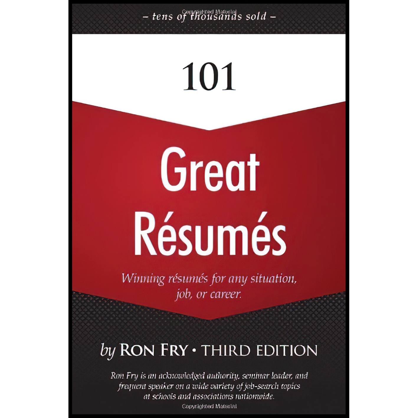 کتاب 101 Great Resumes اثر Ron Fry and Ronald W Fry انتشارات Cengage Learning PTR