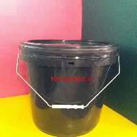 سطل صنعتی 20 لیتری مشکی طرح 1(بسته 10عددی) | تتیس پلاست