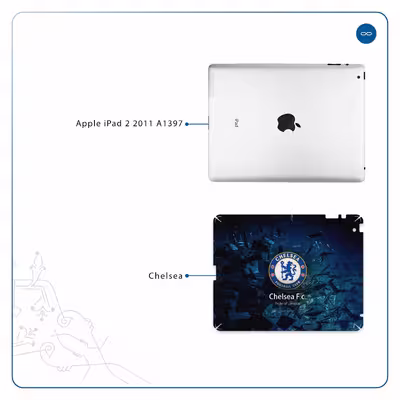 برچسب پوششی ماهوت مدل Chelsea مناسب برای تبلت اپل iPad 2 2011 A1397