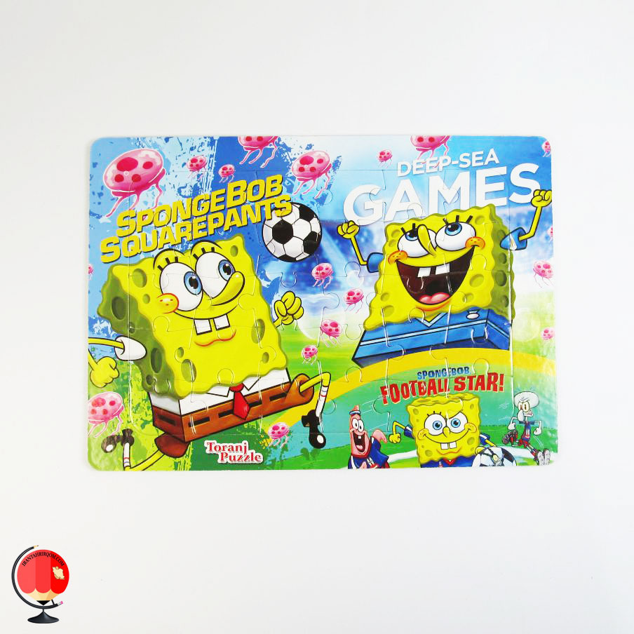 پازل کودکانه 30 تکه طرح باب اسفنجی