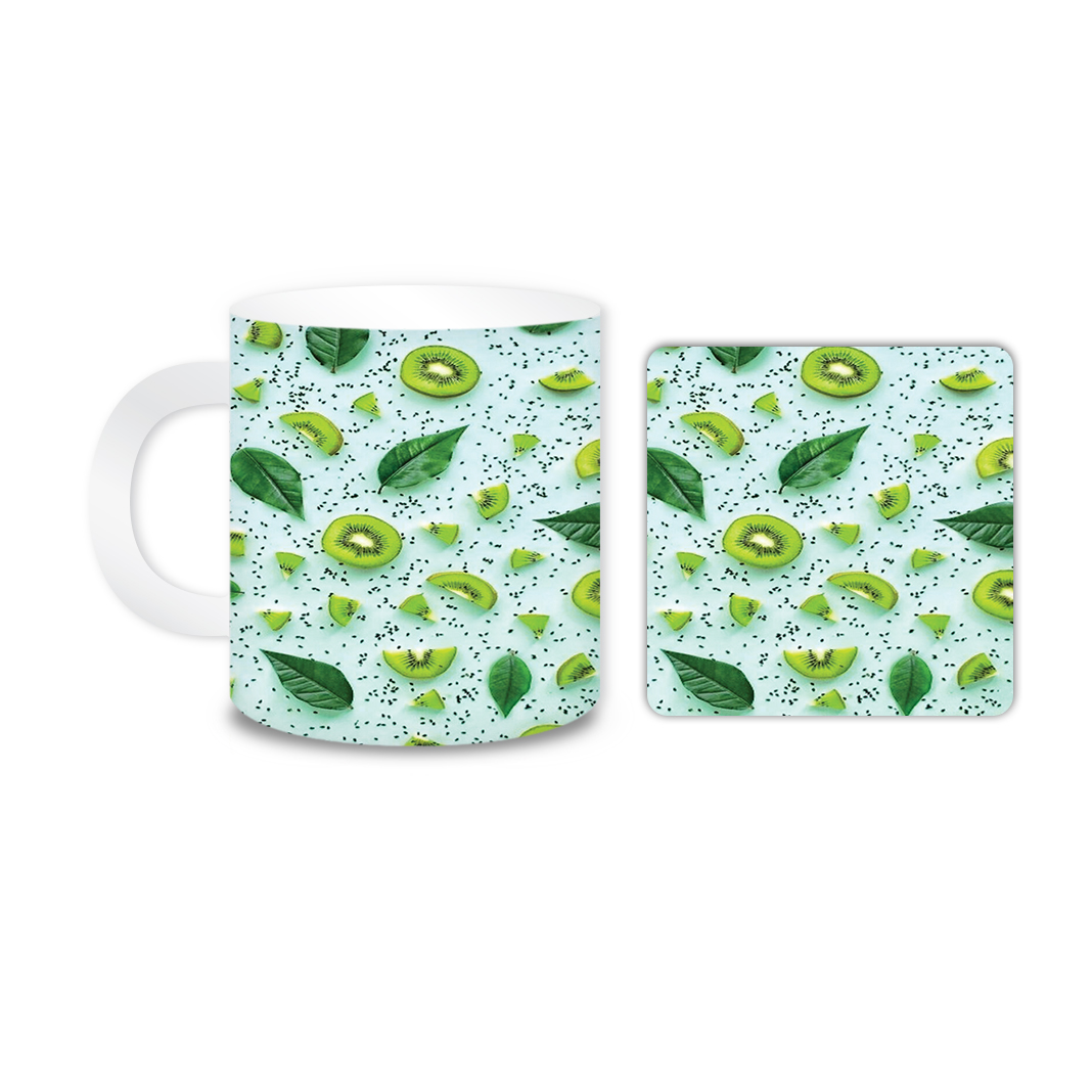 ماگ مدل کیوی کد 1291 به همراه زیر لیوانی