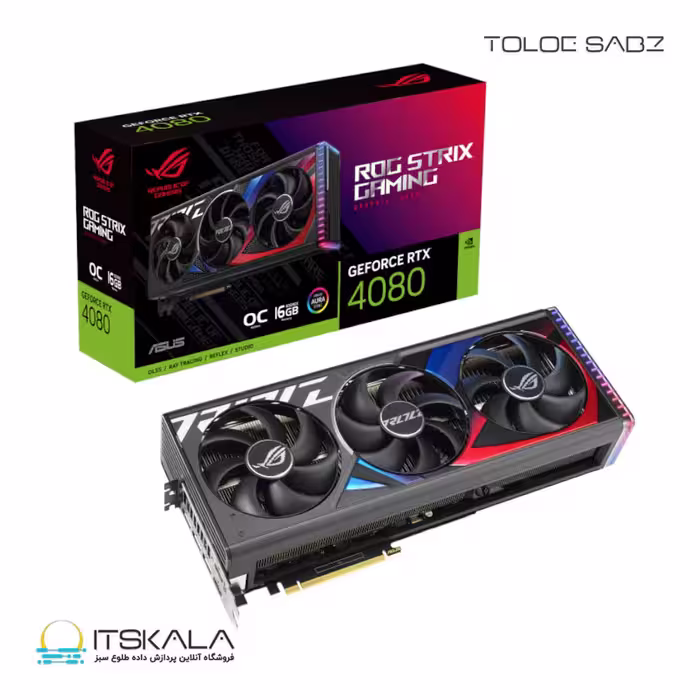 قیمت و خرید کارت گرافیک ایسوس مدل ROG Strix GeForce RTX 4080 16GB GDDR6X OC Edition | ITSKALA