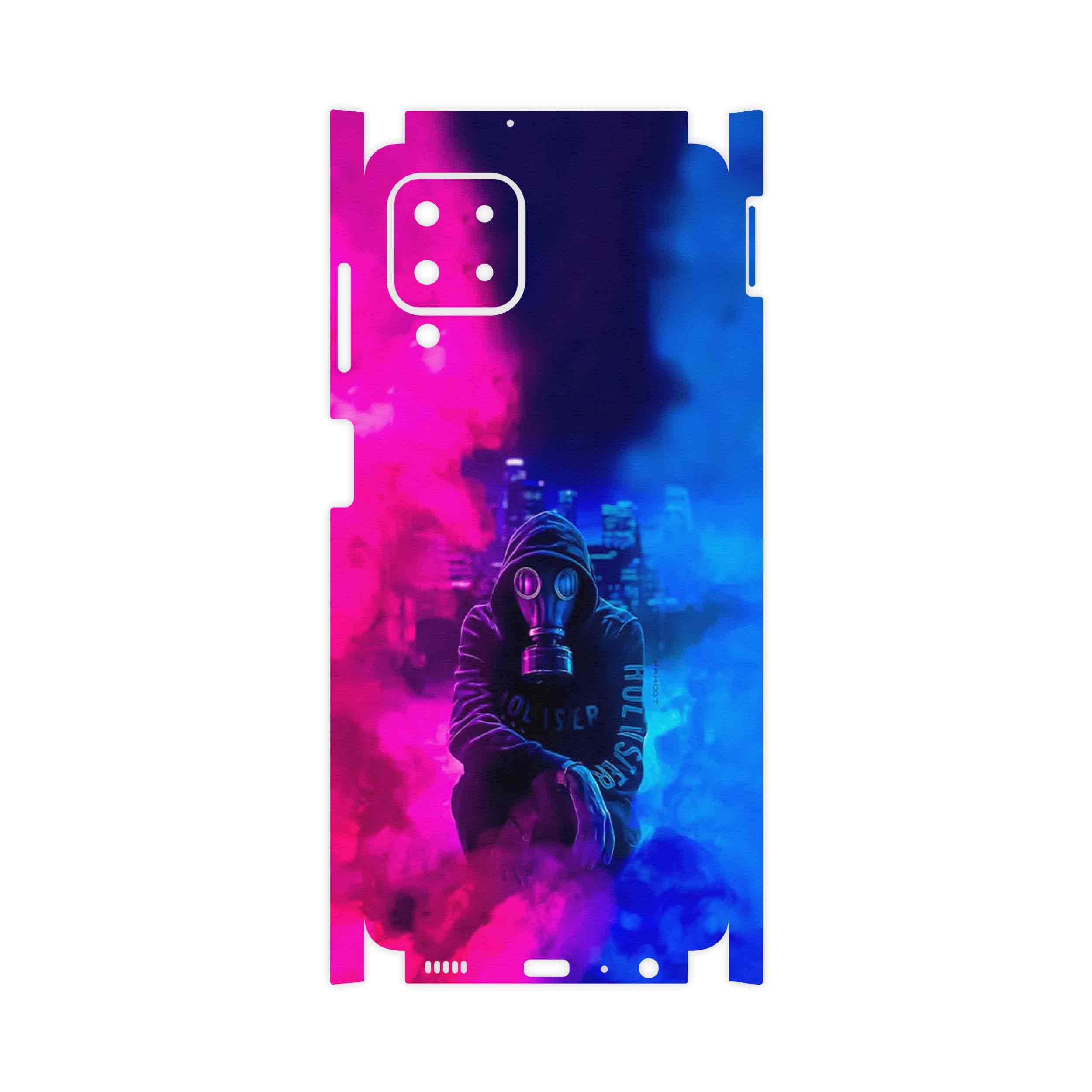 برچسب پوششی ماهوت مدل Smoke Rainbow Digital Art 2-FullSkin مناسب برای گوشی موبایل سامسونگ Galaxy M22
