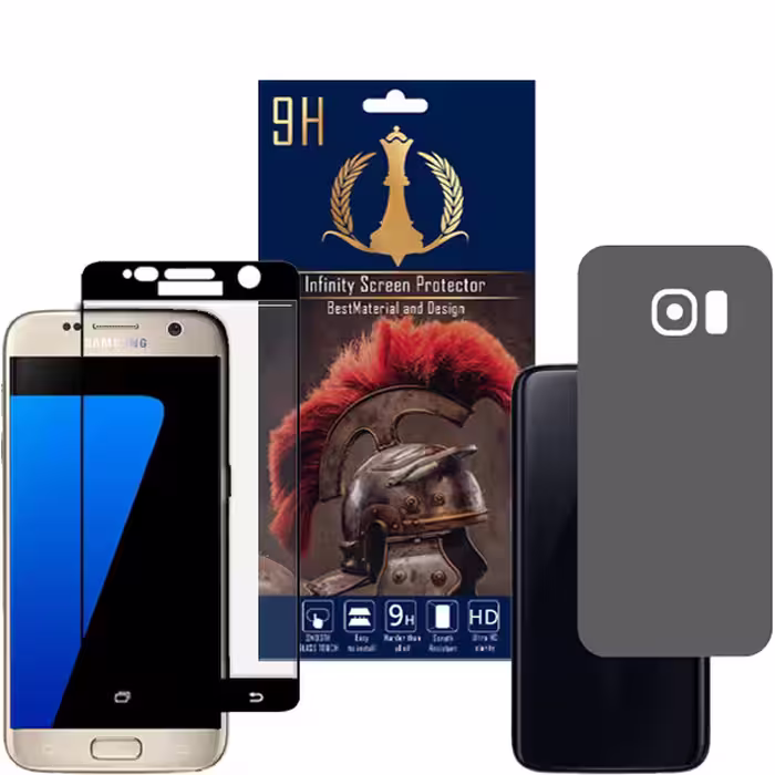 برچسب پوششی اینفینیتی مدل PRO MAX مناسب برای گوشی موبایل سامسونگ Galaxy S7 به همراه محافظ صفحه نمایش