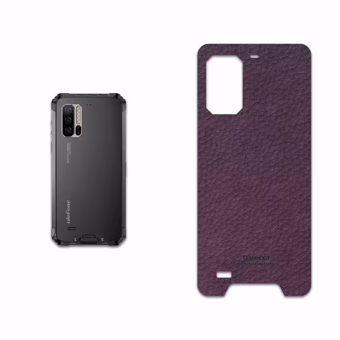 برچسب پوششی ماهوت مدل Purple-Leather مناسب برای گوشی موبایل یولفون Armor 7