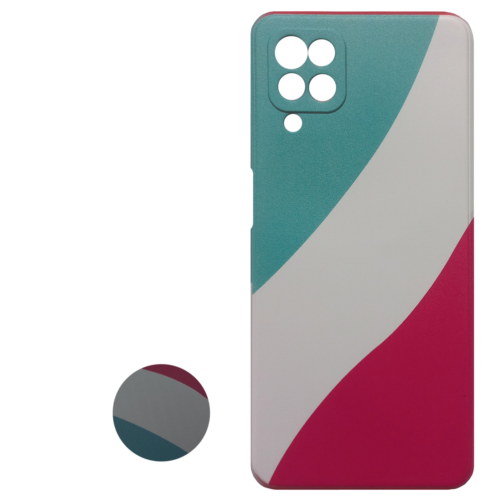 کاور مدل S0662 مناسب برای گوشی موبایل سامسونگ Galaxy A12 به همراه پاپ سوکت 