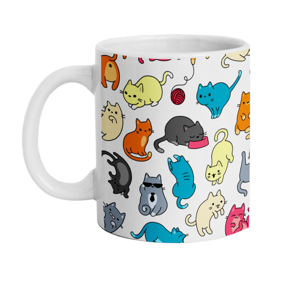 ماگ دارلی طرح فانتزی گربه مدل M1451