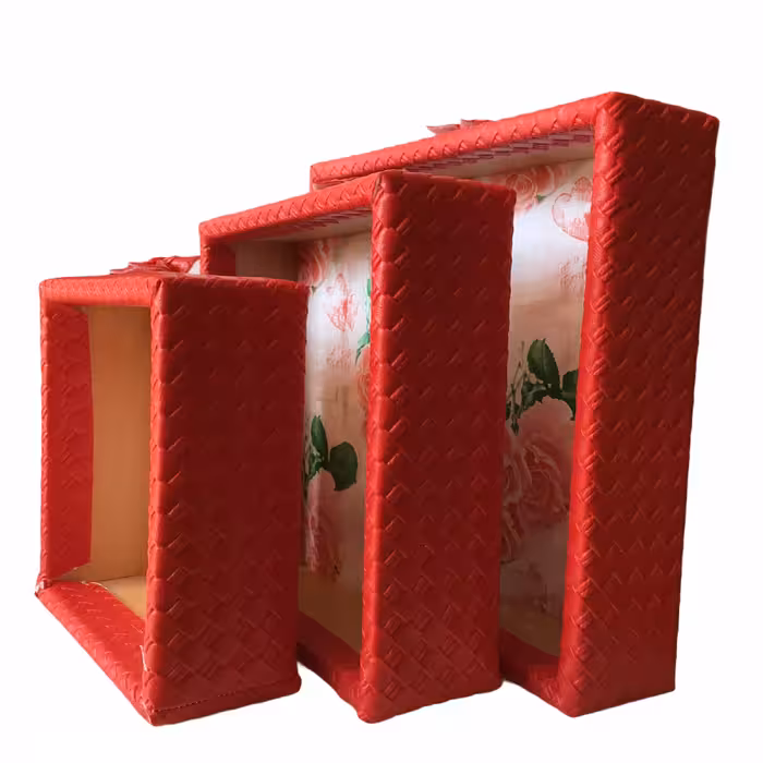 جعبه هدیه مدل چرمى كد Z3 مجموعه 3 عددى