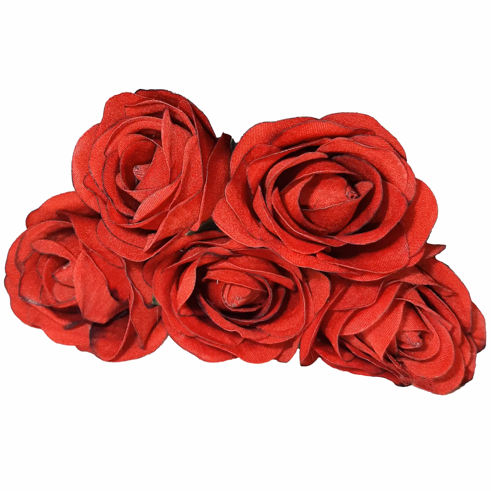 گل مصنوعی مدل سر گل رز بسته 5 عددی