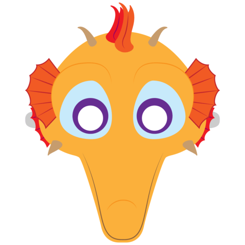 الگوی ساخت ماسک بازی،نقالی، تئاتر و قصه گوئی «اسب دریائی»