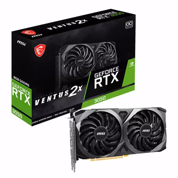 کارت گرافیک ام اس آی مدل RTX 3050 VENTUS 2X 8G OC - پردیس پازار